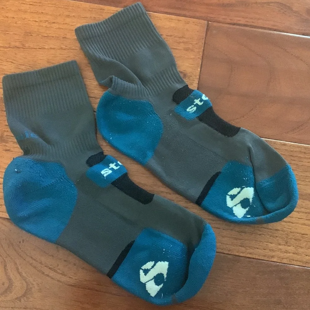 Mens Size M Socks Ankle Crew Lot 5 Pairs Stoic Synth Comp Trail Calloway No Show